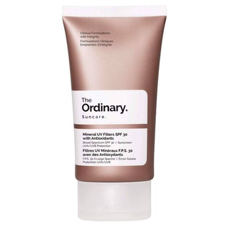 The Ordinary los filtros UV minerales ordinarios SPF 30 con antioxidantes 50ml