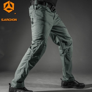 Orignal S.archon pantalones técnicos para hombre de secado rápido pantalones delgados impermeables senderismo al aire libre Cargo militar táctico pantalones