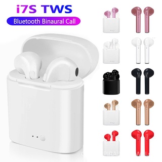 Auriculares i7s TWS con Bluetooth, auriculares inalámbricos Mini con micrófono, caja de carga, Auriculares deportivos para teléfono inteligente Universal dATt