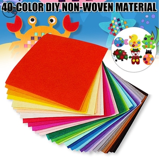 40 pzs hojas De tela no tejidas Para manualidades/Diy/multicolores/multicolores