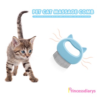 (PrincessDiarys) Peine para mascotas, peine de masaje para mascotas, peine de aseo, depilación, cepillo de limpieza, gato, perro, pelo