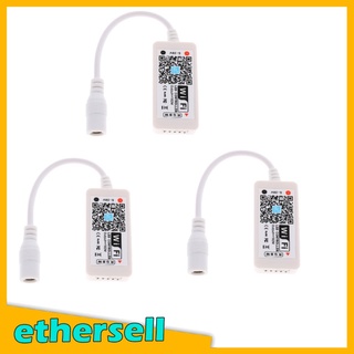 [ethersell] barra de luz led de 3 piezas wifi control remoto rgb inalámbrico controlador compatible