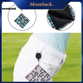 Moon - toalla de terciopelo de doble cara para Club de Golf con hebilla de Color vibrante para limpieza