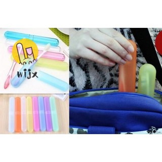 WiJx verano coreano cepillo de dientes caja excelente portátil viaje senderismo Camping cepillo de dientes titular caja tubo cubierta Protec (6)