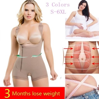 Fajas Colombianas Full Body Shaper Mujer Sin Costuras Muslo Slim Body Shaper S-6XL 3 Colores