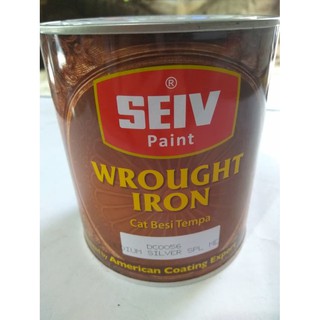 Seiv - pintura de hierro forjado, plata media, plata metálica, DC 0056, 250 ml (2)