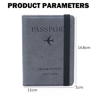 RFID(Anti Theft Secure) PU Wallet Multifunction Passport Wallet Ultrathin Passport Bank Credit Card Holder Travel Unisex Wallet (8)