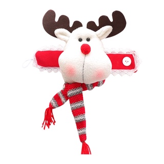 cortina de navidad tieback santa muñeco de nieve muñeca tiebacks sujetador hebilla abrazadera para festival ventana decoraciones hogar (6)
