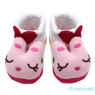 Caliente bebé de algodón de dibujos animados calcetines recién nacido antideslizante desgaste piso zapatos calcetines (7)
