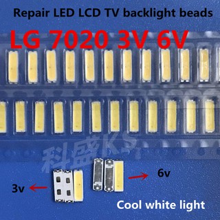 LED LG 7020 3V 6V luz blanca fría mantenimiento especial LCD TV retroiluminación