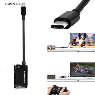 aigowarm usb-c tipo c a hdmi adaptador usb 3.1 cable para mhl teléfono android tablet negro mx