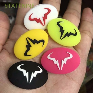 STATENINE Cartoon Vibration Dampeners Tennis Accessories Silicone Tennis Racket Shock Absorber Bull Head Anti-vibration Absorber Racket Shock Reduce Tennis Staff Racquet Sports Reduce Tennis Racquet Vibration/Multicolor