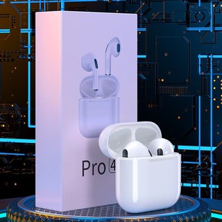 Pro4 Wireless Bluetooth Earphone TWS Headphones HiFi Stereo Sound Music Earbuds Sports Gaming Headset For iPhone Android