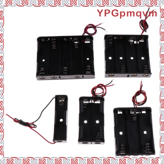 5Piece Plastic AA Battery Holder Storage Cases Protective Cover Box Black (1)