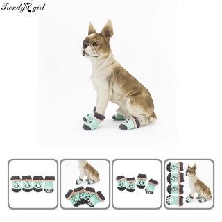 [TREA Stock] buena elasticidad cachorro calcetines cortos mascotas perros calcetines cortos Anti-arañazos para otoño
