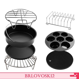 [Brlovoski2] 7 pzas accesorio Para cocinar/Tubo De Pizza con 8 pulgadas Fit 4.8-6.3qt