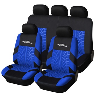 AUTOYOUTH 3 Colour Track Detail Style Car Seat Covers Set Polyester Fabric Universal Fits Most Cars Covers Car Seat Protector
