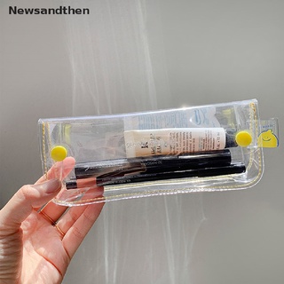 [J] 1x bolsa de lápices transparente de PVC impermeable bolsa de almacenamiento portátil buena