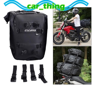 bolsa de cola universal para motocicleta, impermeable, asiento trasero, color negro