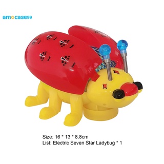 Amo juguete robot mariquita Que camina/Música/ mariquita/eléctrico/rompecabezas para niños (4)