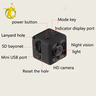 SQ11 cámara Full HD 1080P Micro IR visión nocturna DV cámara Sensor de movimiento DVR videocámara Mini Cam negro (2)