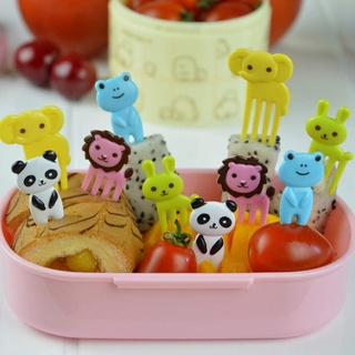 30 Palitos Palillos para frutas picks animalitos ojitos para decorar lunch divertido mini tenedores bento accesorios