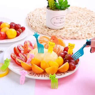 Lovinghome niños Bento recoge fruta horquillas Bento decoración caja de Halloween gato pastel tenedores ojos alimentos Picks vajilla (6)