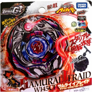 Takara Tomy Samurai Ifraid/ Illusion W145Cf Zero-G Beyblade Bbg-01
