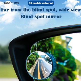 moshi 2pcs coche 360 espejo de punto ciego giratorio lateral retrovisor de estacionamiento punto ciego espejo.