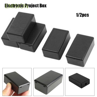 EMISION 1/2pcs Hot Proyecto electronico caja Black Recinto de cajas Cubierta impermeable del proyecto 5 tamaños De plastico ABS De alta calidad DIY Instrumento de casos