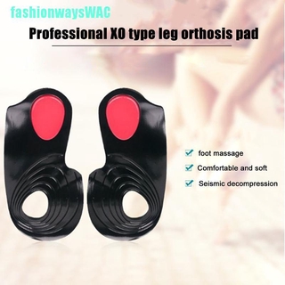 [Fashionwayswac ♥] Unisex O/X Legs Correction Insoles Orthopedic Insoles Arch Support Orthoses Pad [Wac]
