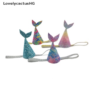 [LovelycactusHG] Lovely Glitters Mermaid Tail Party Hat Girlfriends First Birthday Party Hat Recommended
