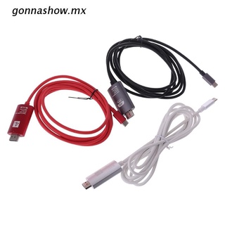 gonnashow.mx 4k usb 3.1 usb-c tipo c a hdmi compatible con cable hdtv adaptador compatible con hdmi