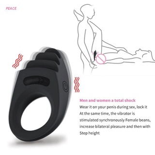 peace consolador anillo estimulador de ejercicio 10 modos de vibración masaje adulto juguetes sexuales para hombres