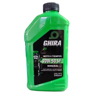GHIRA Aceite Mineral para Motos 4T 20W50