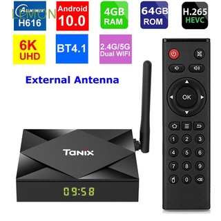 LEMON TX6S Youtube Media Player Caja de TV 8K 4K Android 10.0 Allwinner H616 Bluetooth WIFI dual 4GB 64GB Decodificador Inteligente Quad Core