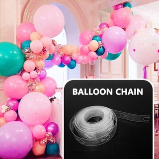 5m transparente globo cadena cinta arco conectar tira para boda fiesta de cumpleaños decoración del hogar festival suministros