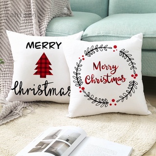 Hot++funda de cojín de navidad decorativa para sofá, funda de almohada, asiento, coche, decoración del hogar, funda de almohada, decoración de navidad, para el hogar 2021