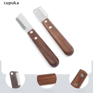 cupuka - cuchillo profesional para perros (acero inoxidable, mango de madera)