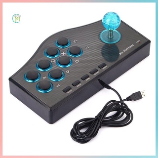 prometion 3 en 1 usb cableado controlador de juegos arcade fighting joystick stick para ps3 pc gamepad ingeniería diseño consola de juegos (2)