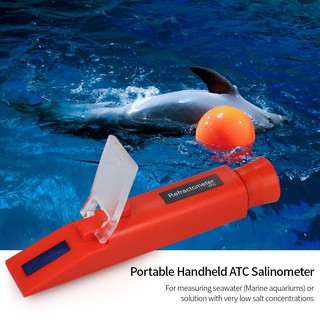 Refractómetro de salinidad ATC de salinidad de agua de mar refractómetro salinómetro 0-10%
