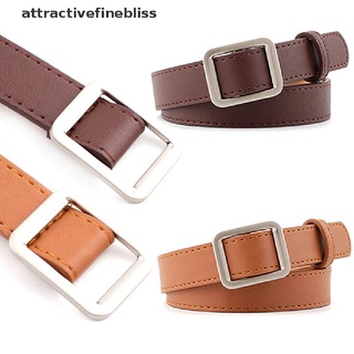 【ATMX】 Vintage Female Casual Belts PU Leather No Pin Buckle Waistband Strap Belts Hot