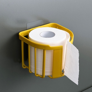 [soporte montado en pared autoadhesivo para pared Toilet de papel de papel] [soporte de papel de baño para rollo de papel] [caja de almacenamiento de tis sola] (2)