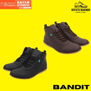 (Pagar en su lugar)!! Hombres zapatos zapatillas SEMI botas Relax zapatos KICKERS BANDIT negro-Browe