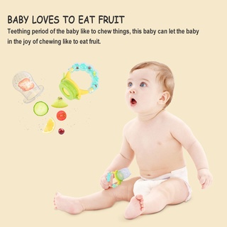 Chupones de silicona para bebés/chupones de frutas y vegetales felices de morder chupetes para masticar productos para bebés (4)