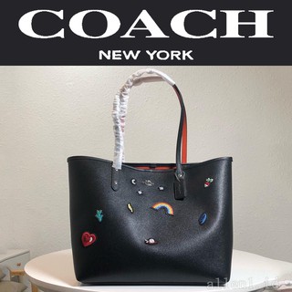 Coach Shoulder Bag f25798 * Bolso de hombro de color arcoíris para mujer para ir de compras
