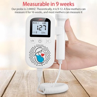 Actualizado Doppler Fetal Monitor De Frecuencia Cardíaca Hogar Embarazo Bebé Sonido Detector Pantalla LCD Sin Radiación (1)