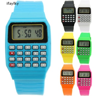 [Ifaylky] Kid Wrist Watches Children's Digital Calculator Watch for Kids Students Gift NYGP