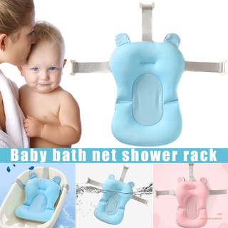 Bebé plegable bañera de baño almohadilla de seguridad infantil ducha antideslizante cojín de plástico