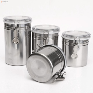 Stainless Steel Airtight Sealed Canister Coffee Flour Sugar Tea Container Holder (2)